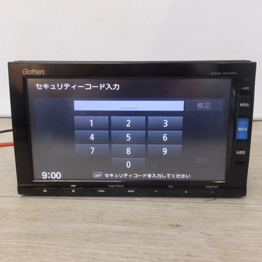 [送料無料] 現状品★パナソニック製 ホンダ 純正 スタンダードインターナビ VXM-165VFi 08A40-5U0-420　セキュリティロック品(48)★