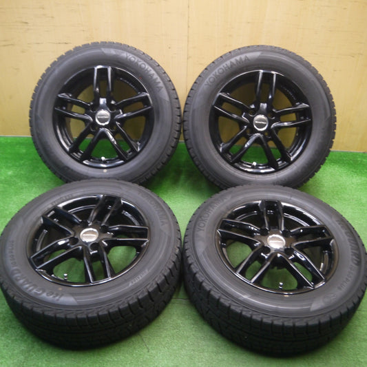 [送料無料] バリ溝！キレイ！9分★プジョー 等 EUROTECH GAYA5 195/65R15 スタッドレス ヨコハマ アイスガード iG50 プラス ユーロテック ガヤ5 PCD108/4H★4122310Hス