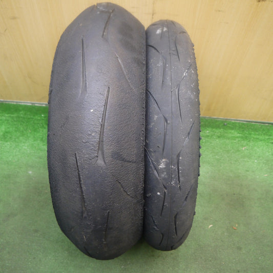 前後2本セット★バイク タイヤ 120/600R17 180/640R17 ブリヂストン バトラックス レーシング R10 17インチ レース CBR600RR 等★5092209Hノタ
