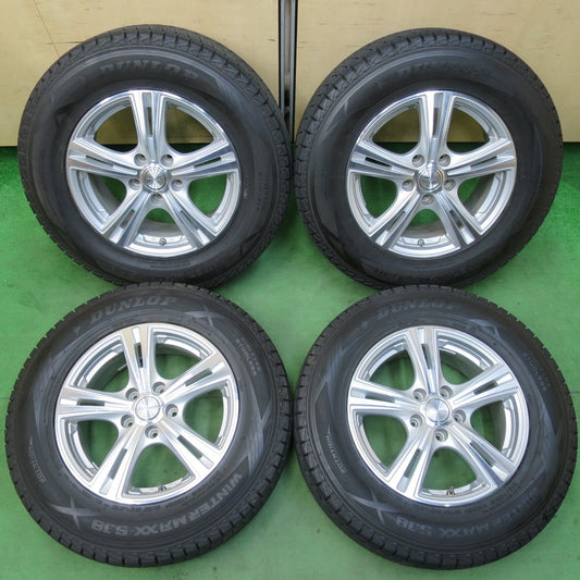 バリ溝！9.5分★スタッドレス 215/70R16 ダンロップ ウインターマックス SJ8 ROZEST ローゼスト 16インチ PCD114.3/5H★5030603イス