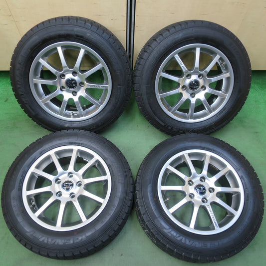 ほぼ未使用！21年★ルノー カングー 等 SPORT TECHNIC 195/65R15 スタッドレス グッドイヤー アイスナビ7 スポーツテクニック 15インチ PCD108/5H★5112412イス
