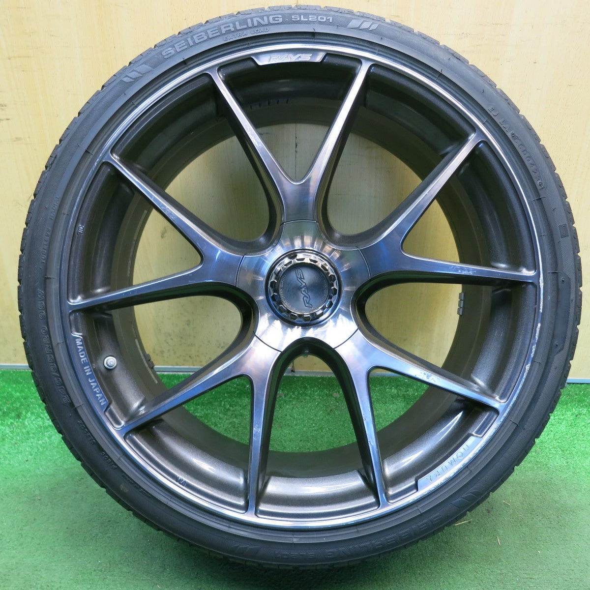 1本価格！23年◎RAYS HOMURA 2X5S 245/35R20 セイバーリング SL201 2×5S レイズ ホムラ 20インチ PCD114.3/5H◎6072906KKノ