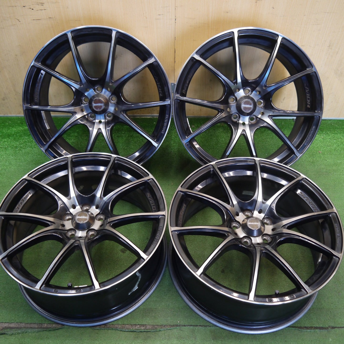 キレイ★プリウス 86 BRZ 等 WedsSport SA-10R 18インチ ホイール ウェッズ スポーツ 18×7.5J PCD100/5H★6062908Hホ
