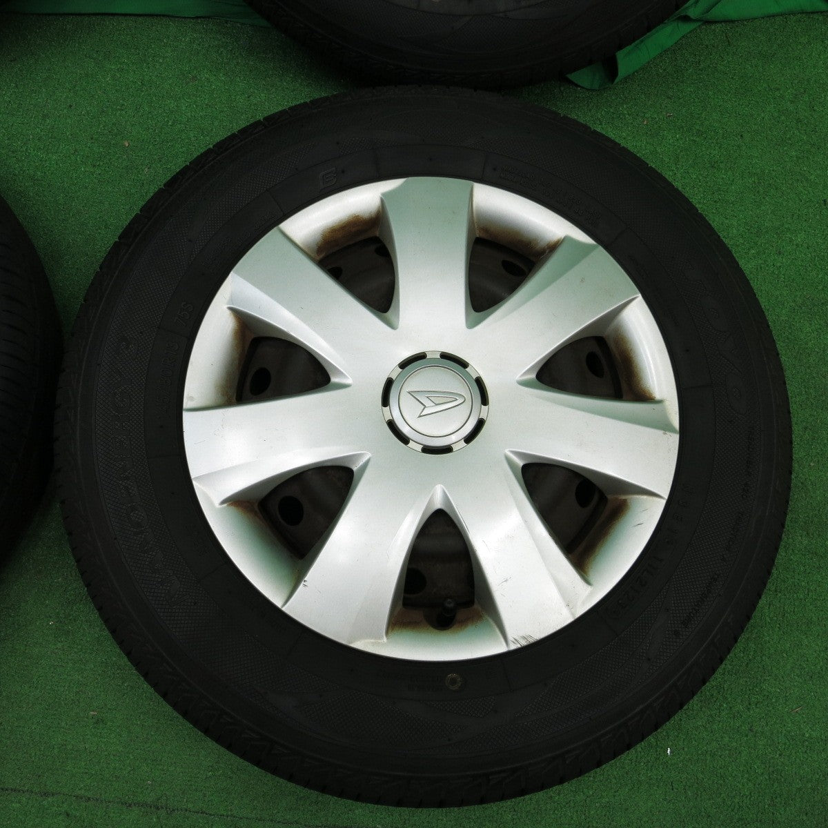 *送料無料* 4本価格！23年★ダイハツ ミラ 純正 スチール 145/80R13 トーヨー ナノエナジー3 13インチ PCD100/4H★4042603ナノ
