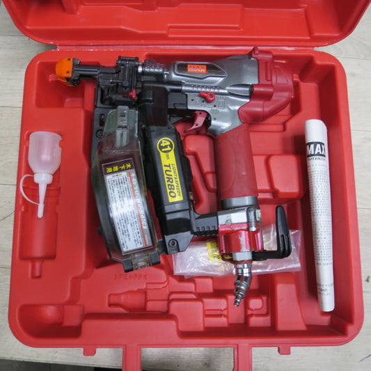 [送料無料] キレイ☆マックス 高圧 接続 ターボ ドライバ HV-R41G3  ビス打ち機 ねじ打ち機 ケース付き エア 工具☆