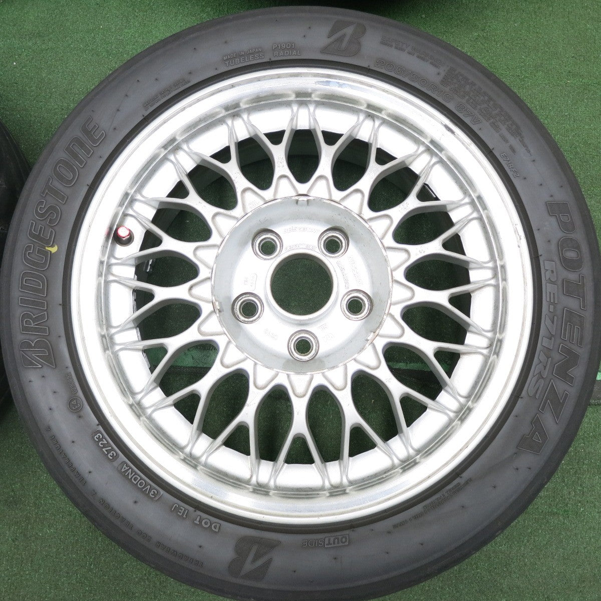 *送料無料* 4本価格！23年★日産 セドリック 純正 BBS CG19 205/50R16 ブリヂストン ポテンザ RE-71RS 16インチ PCD114.3/5H★4042801HAノ