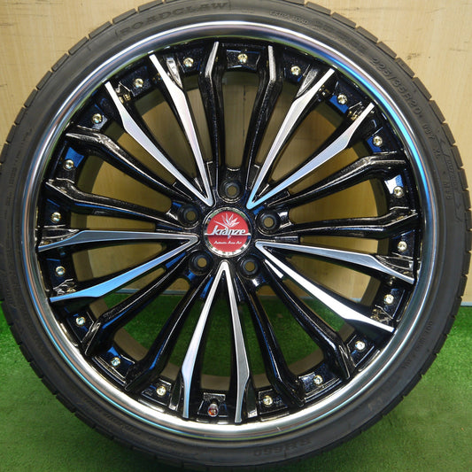 バリ溝！キレイ！9.5分！1本★kranze FELSEN 225/35R20 ROADCLAW RH660 ロードクロウ クレンツェ フェルゼン 20インチ PCD114.3/5H★6041707Hノ