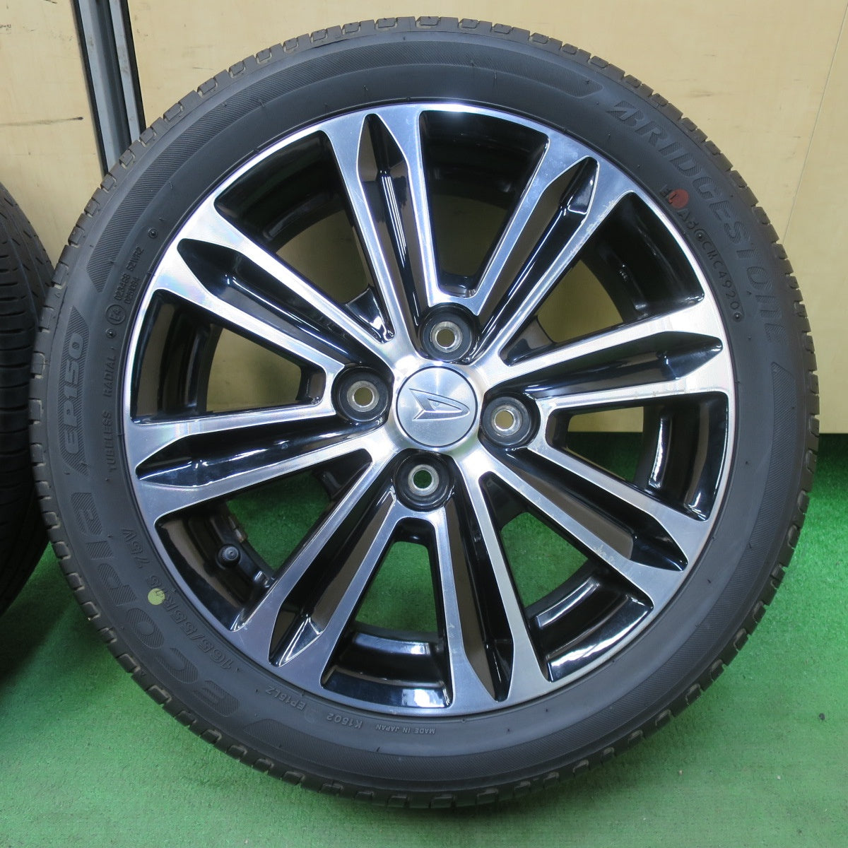 4本価格★ダイハツ キャスト タント 等 純正 165/55R15 ブリヂストン エコピア EP150 15インチ PCD100/4H★5101706イノ