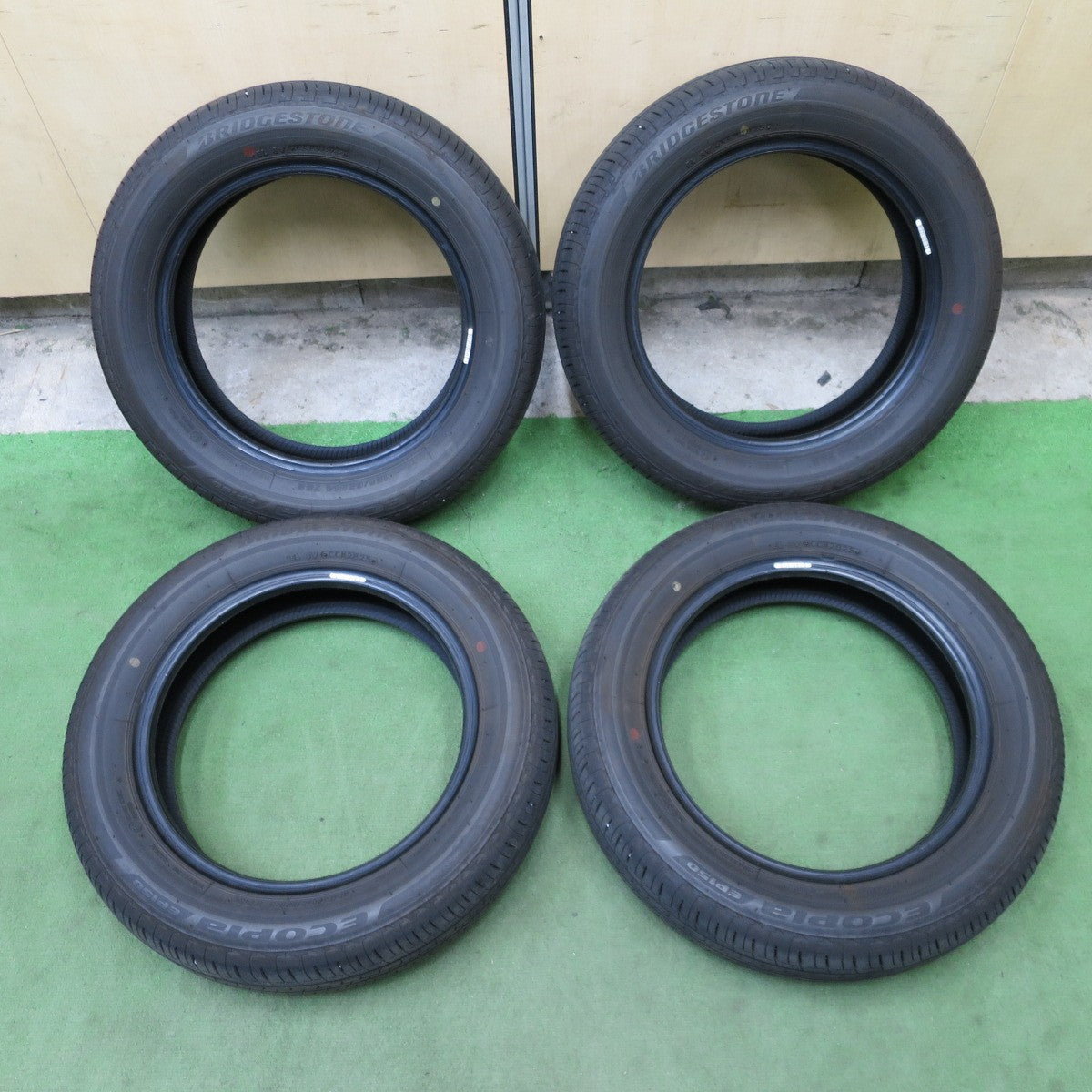 4本価格！25年◎155/65R14 ブリヂストン エコピア EP150 タイヤ 14インチ スペーシア ワゴンR タント ムーブ N-BOX 等◎6092102NGノタ