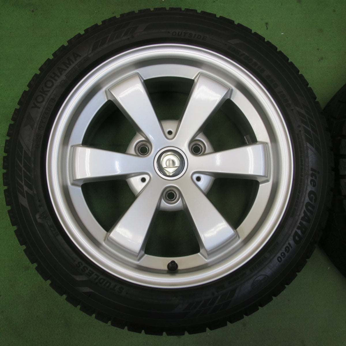 キレイ★スマート フォーツー C451 純正 BORBET 175/55R15 195/50R15 スタッドレス ヨコハマ アイスガード iG60 15インチ PCD112/3H★5062904イス