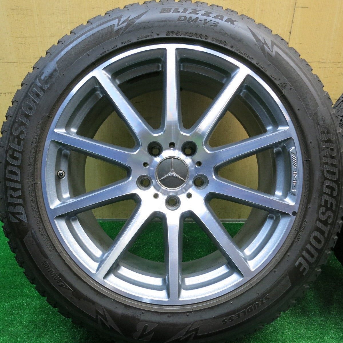 バリ溝！キレイ！9分★ベンツ Gクラス W463 A G63 ゲレンデ 純正 AMG 275/50R20 スタッドレス ブリヂストン ブリザック DM-V3 20インチ PCD130/5H★5100911HAス