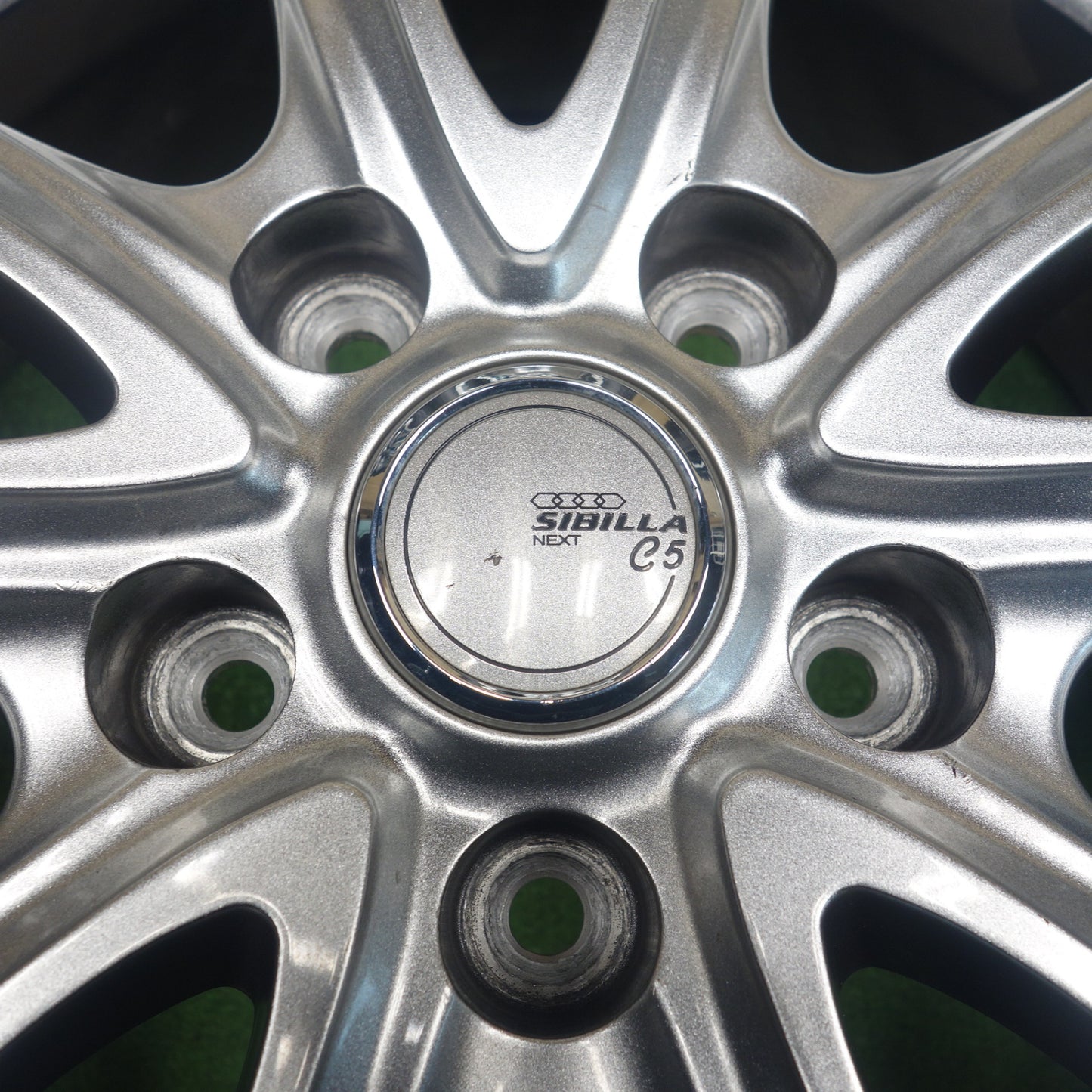 バリ溝！23年！キレイ！9.5分◎スタッドレス 195/65R15 ブリヂストン アイスパートナー2 SIBILLA NEXT C5 シビラ ネクスト 15インチ PCD114.3/5H◎6060102KTス