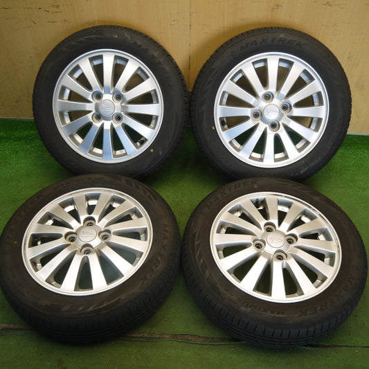 バリ溝！24年！8.5分◎ダイハツ ムーヴ コンテ ミライース 等 純正 155/65R14 マックストレック MAXIMUS M2 14インチ PCD100/4H◎6071308Hノ