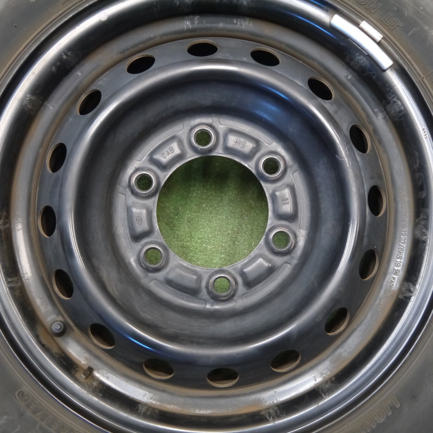 キレイ★トヨタ 200系 ハイエース 純正 スチール 195/80R15 107/105N ブリヂストン エコピア RD613 15インチ PCD139.7/6H★6031104Hノ