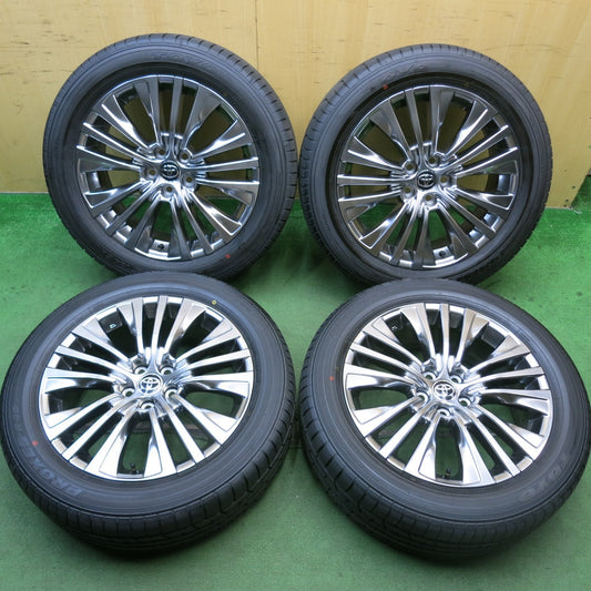 新車外し！25年★トヨタ 80系 ハリアー Zグレード 純正 225/55R19 トーヨー プロクセス R46A 19インチ PCD114.3/5H★5090412HAノ