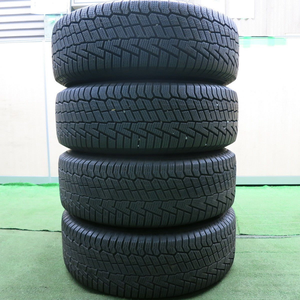 *送料無料* バリ溝！22年！9分★スタッドレス 195/65R15 コンチネンタル ノースコンタクト NC6 AXEL アクセル 15インチ PCD114.3/5H★4070906HAス
