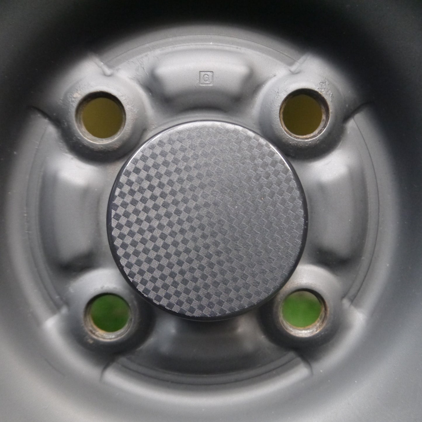 *送料無料* バリ溝！21年！キレイ！9分★175/65R15 マッドスター ラジアル A/T ホワイトレター TOPY スチール ホイール 15インチ PCD100/4H★4061704Hノ