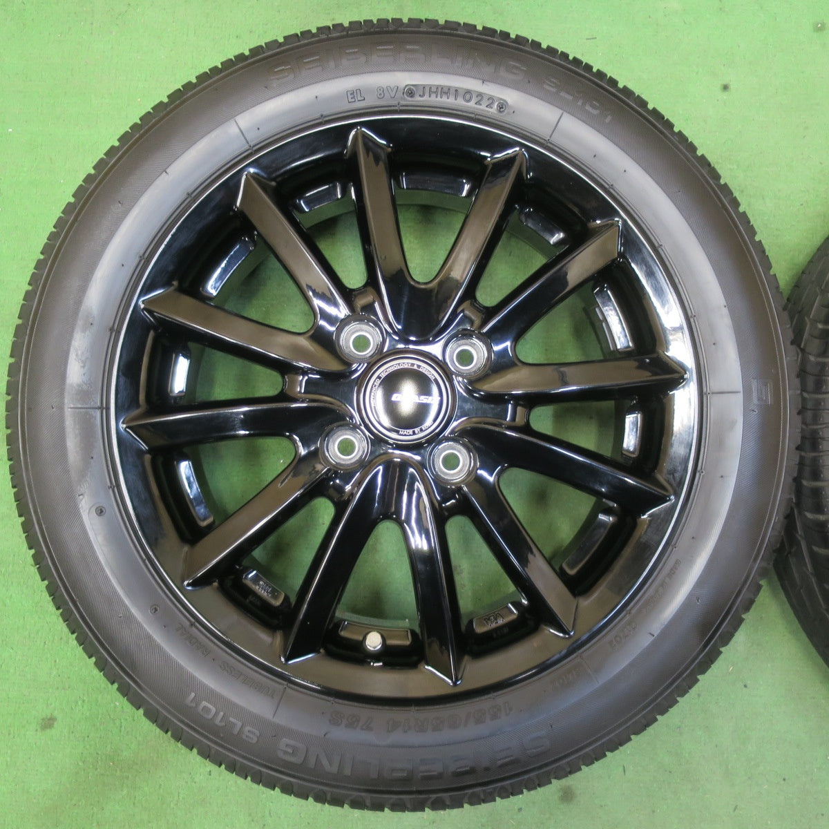 キレイ！22年★155/65R14 セイバーリング SL101 QRASIZ KOSEI クレイシズ コーセイ 14インチ PCD100/4H★5061105イノ