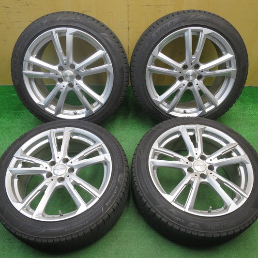 バリ溝！21年！9分★ボルボ V90 XC90 等 EUROTECH GAYA SOLI 225/45R18 スタッドレス ブリヂストン ブリザック VRX3 ユーロテック ガヤ ソリ PCD108/5H★5111201NJス