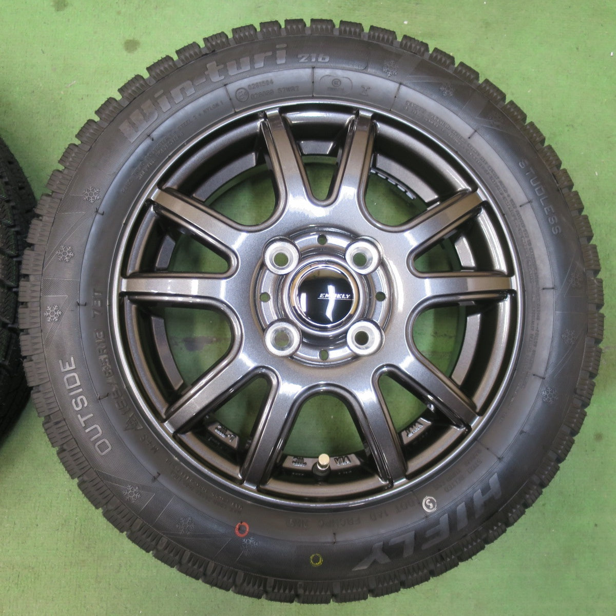 未使用！25年★スタッドレス 155/65R13 ハイフライ Win-turi 216 EMBELY 社外 アルミ 13インチ PCD100/4H★5123107イス