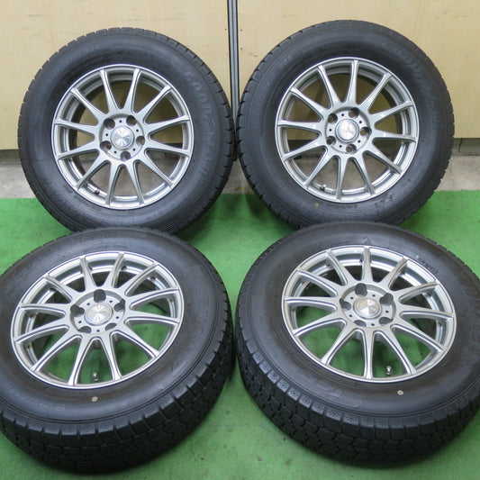 バリ溝！キレイ！9分★スタッドレス 215/65R16 グッドイヤー アイスナビ7 ravrion LUMIERE ラブリオン 16インチ PCD114.3/5H★5052801TTス