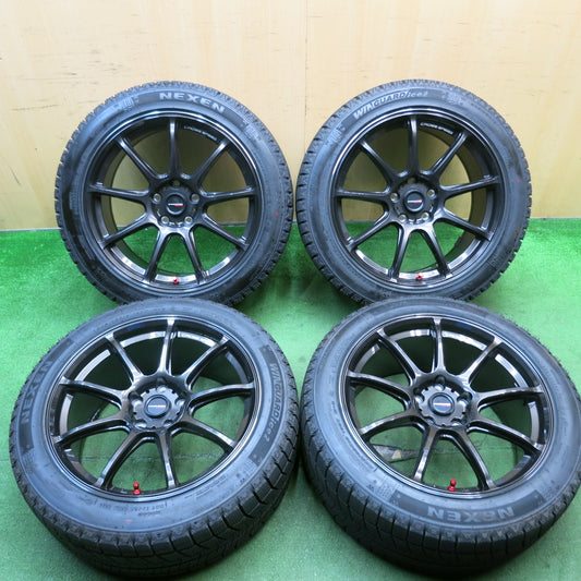 タイヤほぼ未使用！24年！キレイ★スタッドレス CROSS SPEED RS9 HYPER Edition 245/45R18 ネクセン ウィンガード アイス2 クロススピード 18インチ PCD114.3/5H★5052309AKス
