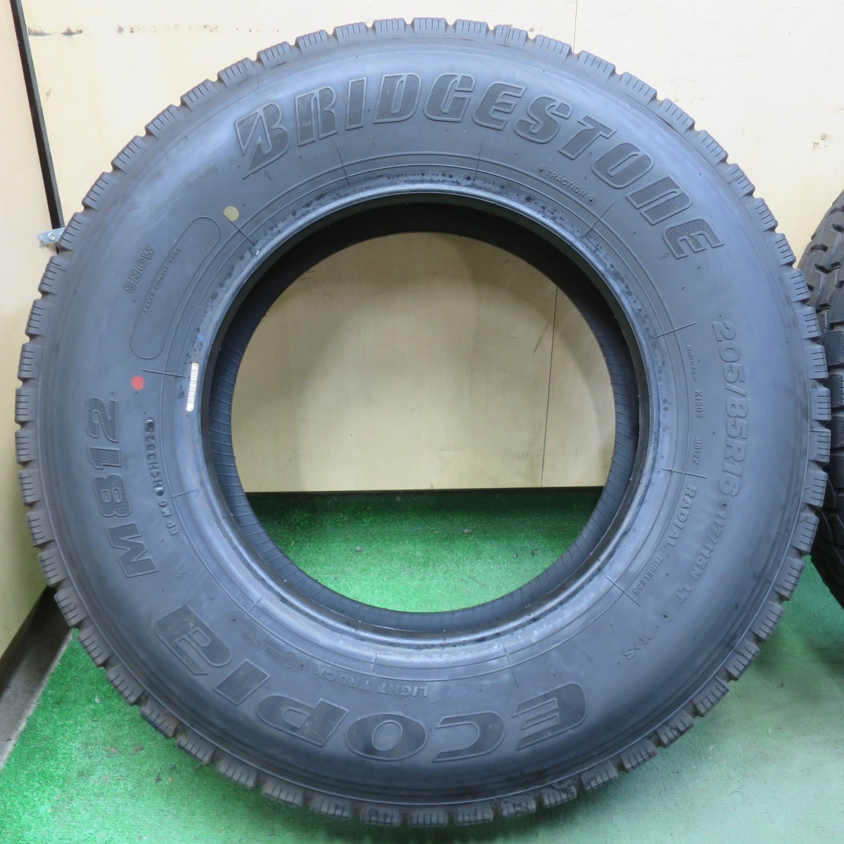 新車外し！25年！6本★トラック タイヤ 205/85R16 117/115N ブリヂストン エコピア M812 ミックス オールシーズン 16インチ★6071405イスタ