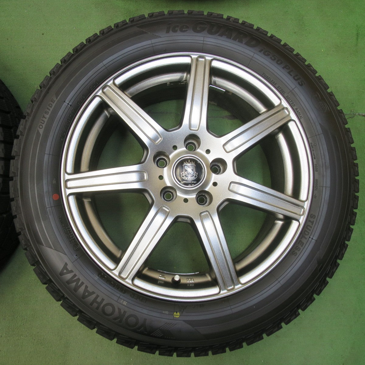 ほぼ未使用★スタッドレス 215/60R17 ヨコハマ アイスガード iG50 プラス MANARAY SPORT マナレイ スポーツ 17インチ PCD114.3/5H★5112110イス