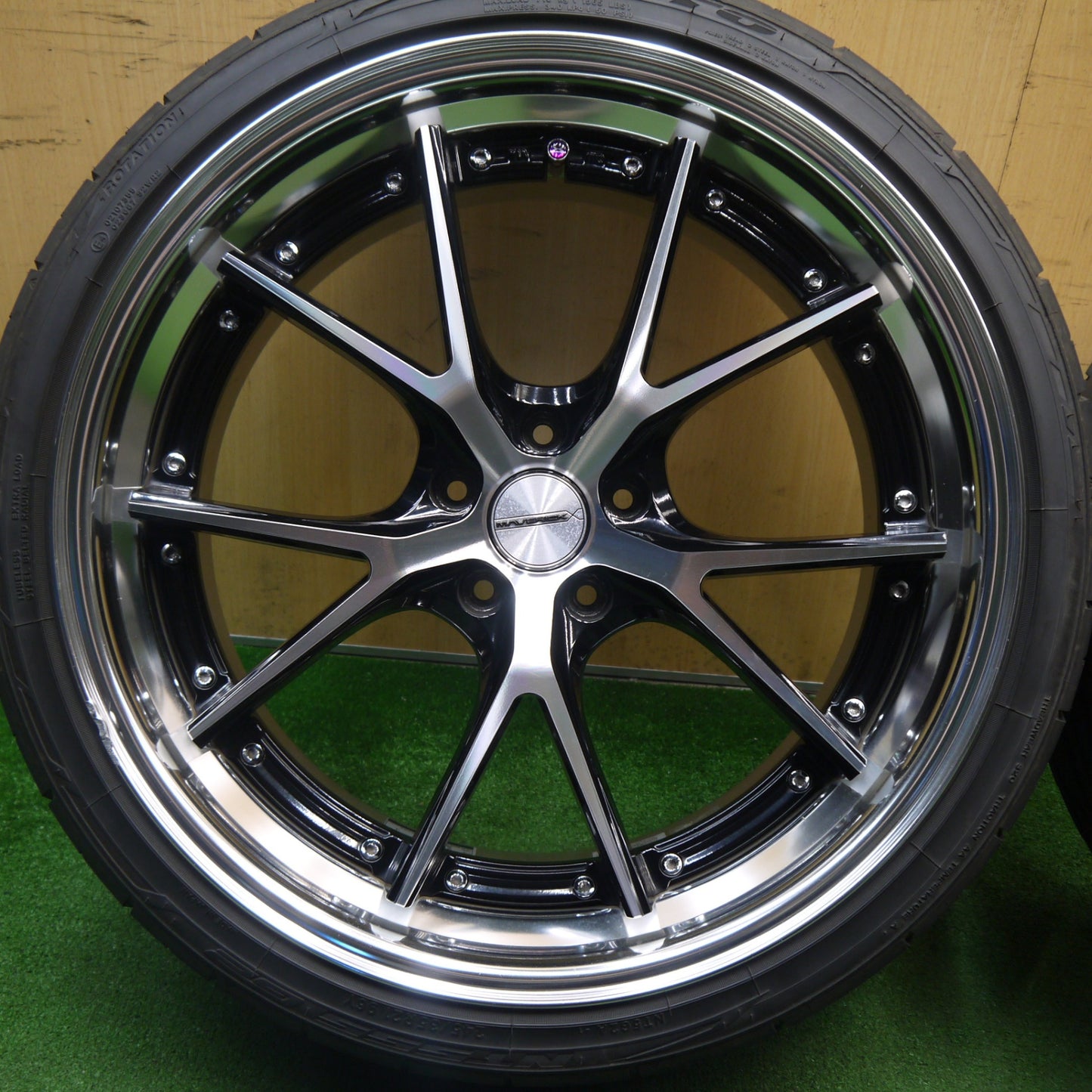 バリ溝！25年！9.5分★MAVERICK MV-905S 245/35R21 ニットー NT555 G2 21インチ マーベリック スーパー フランジ PCD114.3/5H★6030204Hノ