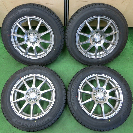 超バリ溝 23年 ほぼ10分★スタッドレス 185/65R15 プラクティバ アイス BP02 STRANGER ストレンジャー PCD100/5H★4051403イス