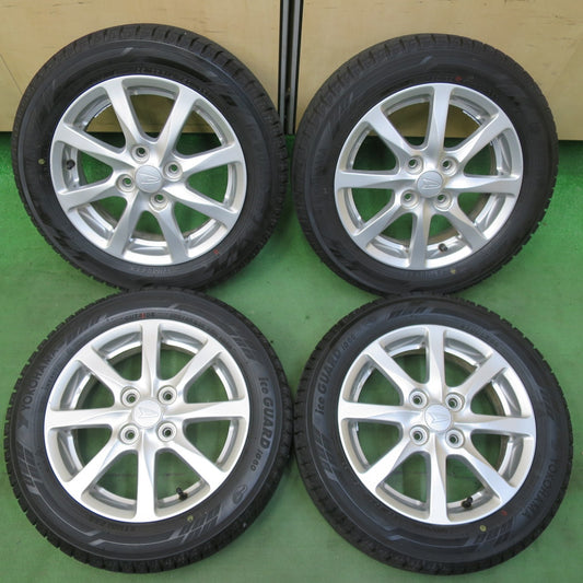 超バリ溝！22年！ほぼ10分★ダイハツ タント ムーヴ 等 純正 155/65R14 スタッドレス ヨコハマ アイスガード iG60 14インチ PCD100/4H★5053106イス