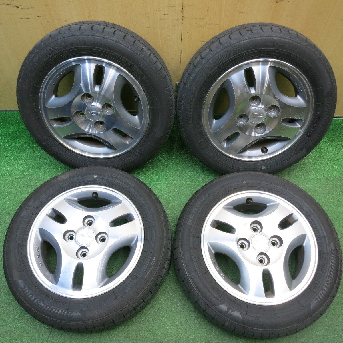 4本価格！22年★ダイハツ ムーヴ 純正 155/65R13 ブリヂストン NEWNO ニューノ 13インチ PCD100/4H★6022314HAノ