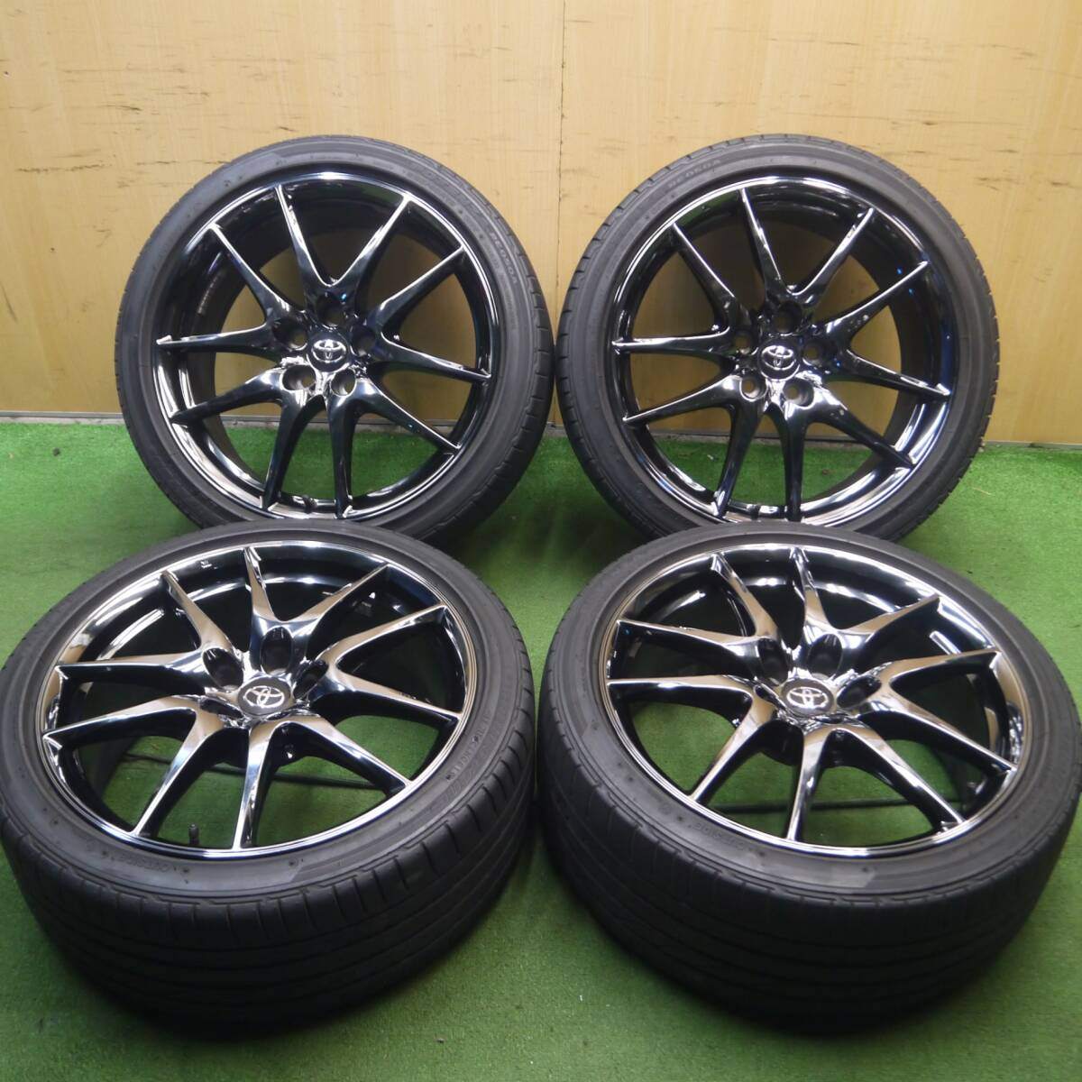 4本価格★トヨタ 130系 マークX GR SPORT 純正 235/40R19 ブリヂストン ポテンザ RE050A 19インチ PCD114.3/5H★4022010Hノ
