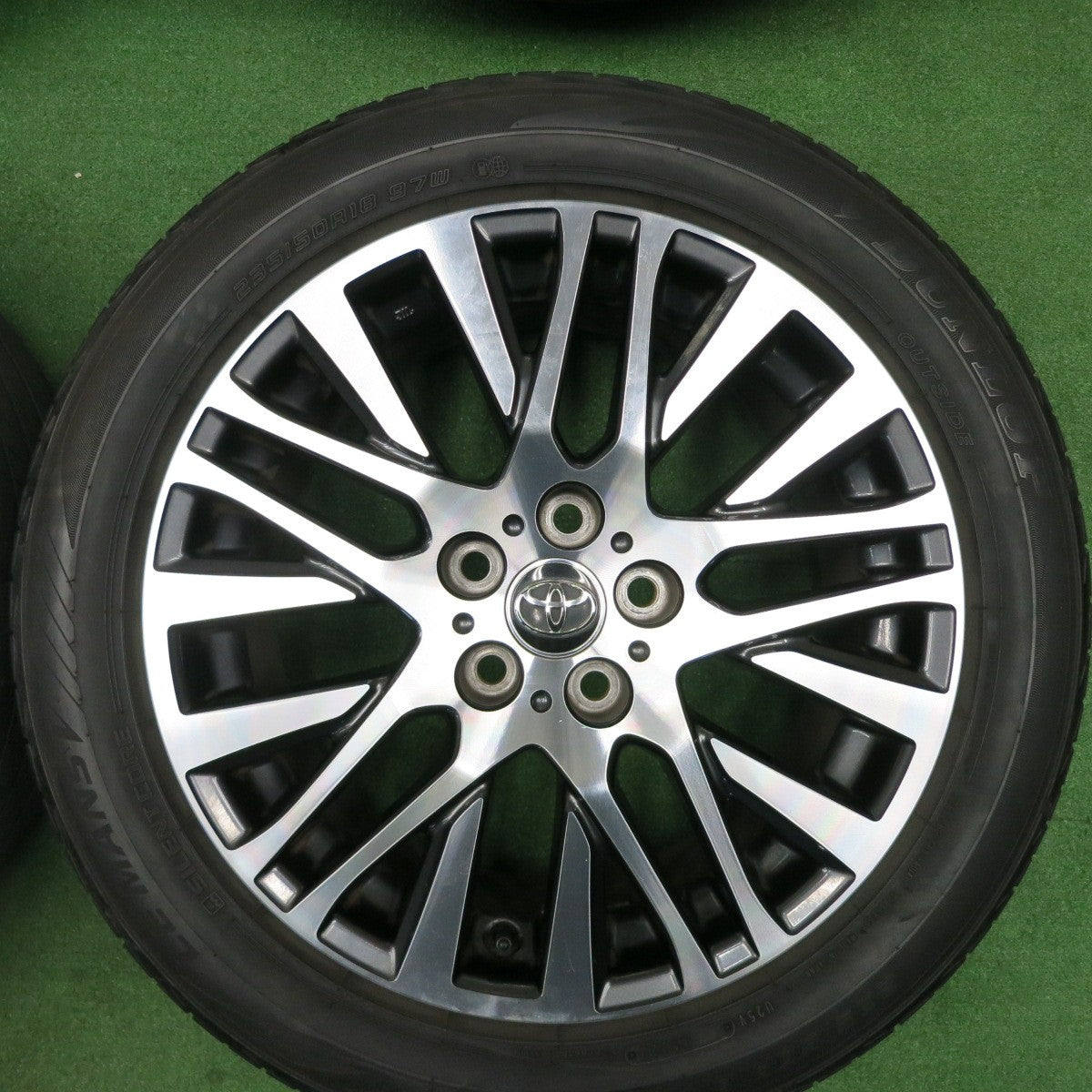 [送料無料] キレイ！22年★トヨタ 30系 ヴェルファイア アルファード 純正 235/50R18 ダンロップ ルマン5 LE MANS V 18インチ PCD114.3/5H★4121608TNノ