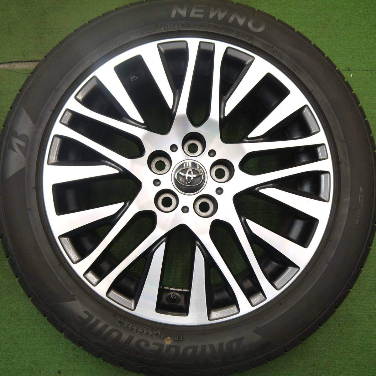 バリ溝 24年 9.5分★トヨタ 30系 ヴェルファイア アルファード SC ZG 純正 235/50R18 ブリヂストンNEWNO PCD114.3/5H★5040707Hノ