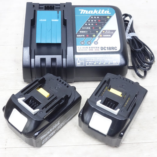 [送料無料] 未使用！キレイ！バッテリー2個セット◆マキタ 純正 充電器 DC18RC AC100V リチウム イオン バッテリー BL1860B 18V 6.0Ah Li-ion makita◆