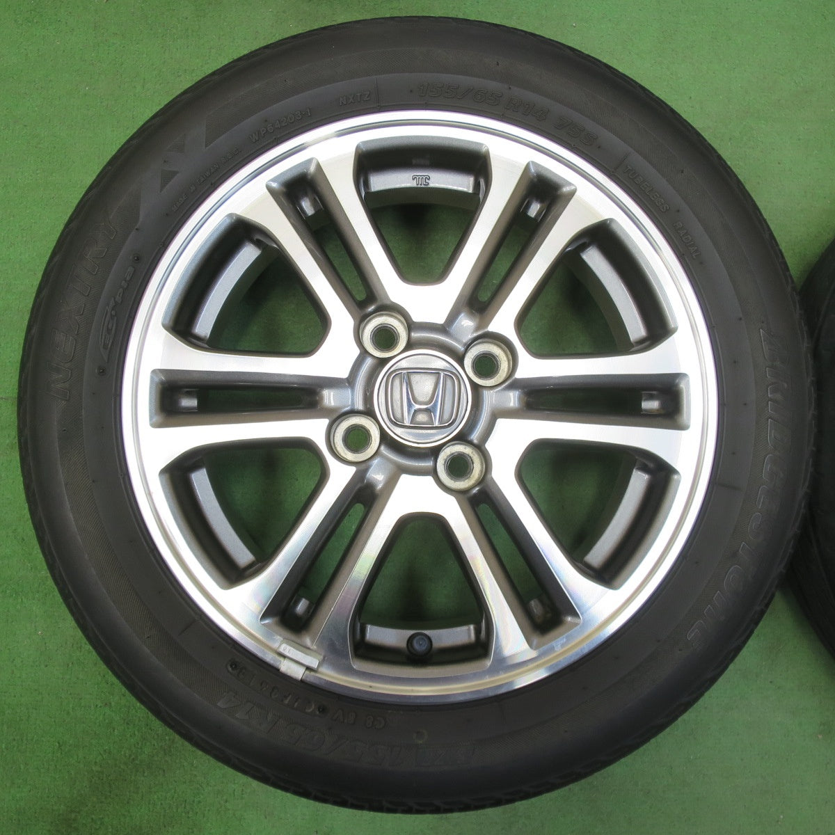 [送料無料] キレイ★ホンダ N-BOX カスタム 純正 155/65R14 ブリヂストン ネクストリー エコピア 14インチ PCD100/4H★5032005イノ