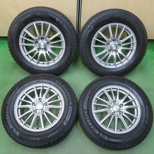 バリ溝！21年！キレイ！9.5分以上★スタッドレス 215/65R16 ミシュラン X-ICE SNOW ravrion selzer ラブリオン 16インチ PCD114.3/5H★5103016イス