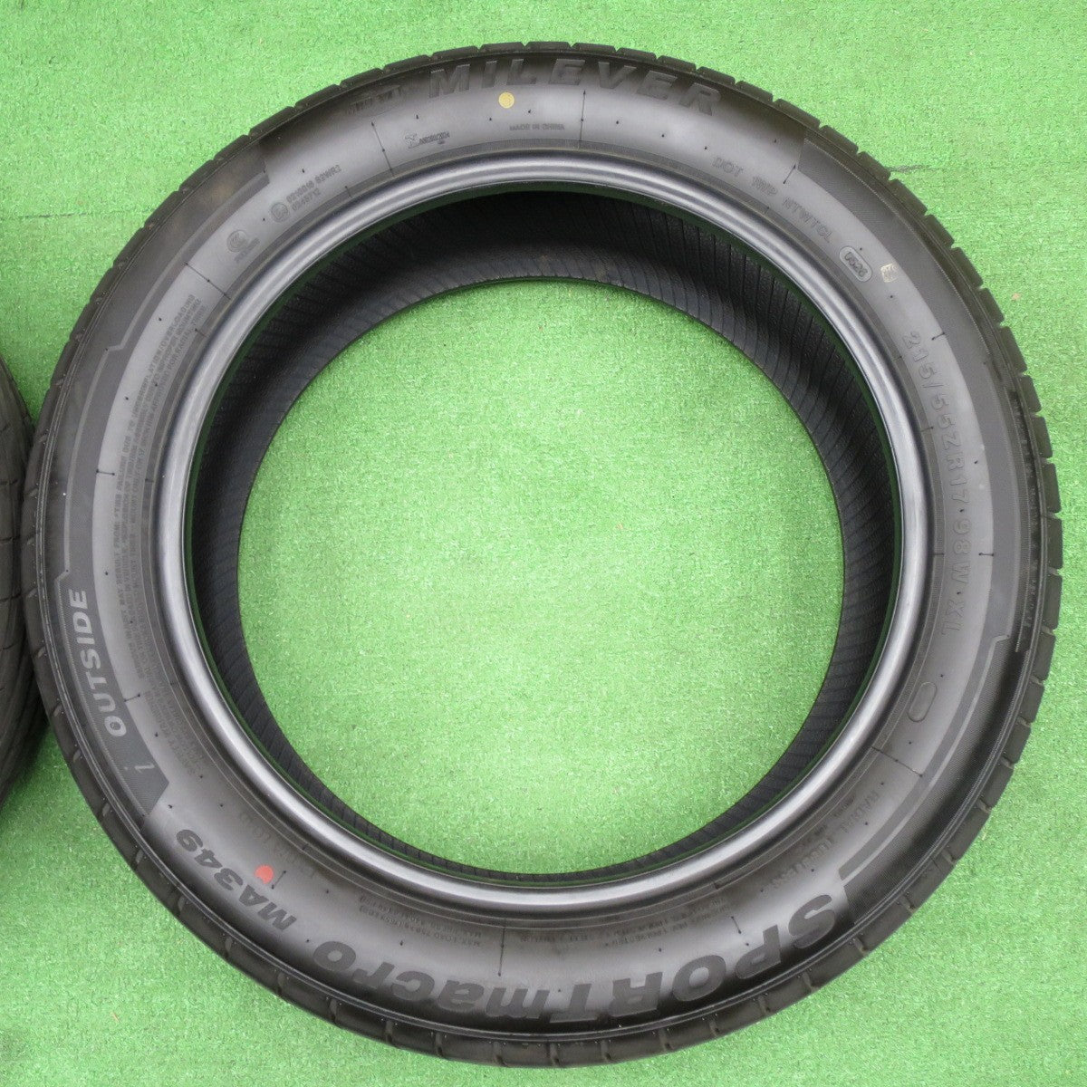 バリ溝！26年！9.5分以上★215/55R17 ミレバー スポーツマクロ MA349 MILEVER SPORT macro タイヤ 17インチ クラウン オデッセイ 等★6061503NKノタ