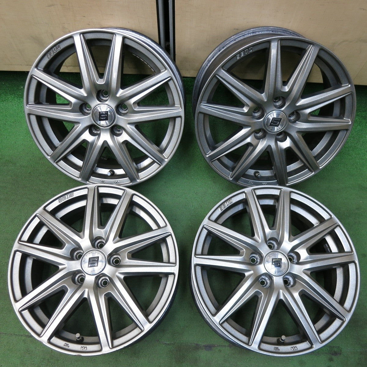 4本価格★プリウス 等 SEIN ザイン 15インチ ホイール 15×6J PCD100/5H★5032109SYホ
