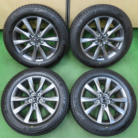 [送料無料] バリ溝！22年！キレイ！9.5分以上★マツダ6 純正 225/55R17 スタッドレス ブリヂストン ブリザック VRX3 17インチ PCD114.3/5H★5010602イス
