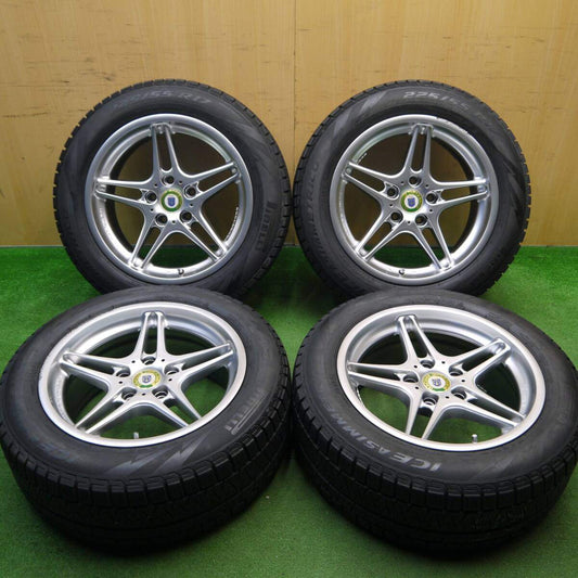 キレイ★BMW 等 RACING DYNAMICS RD3 225/55R17 スタッドレス ピレリ アイスアシンメトリコ レーシングダイナミックス 17インチ PCD120/5H★5031705Hス