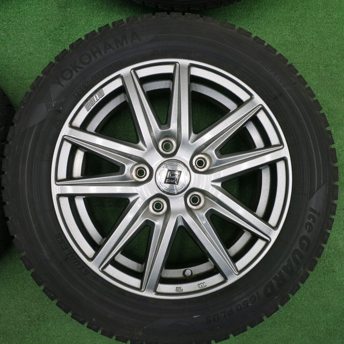 バリ溝！キレイ！9分★スタッドレス 185/65R15 ヨコハマ アイスガード iG50 プラス SEIN ザイン 15インチ PCD114.3/5H★4120803TNス