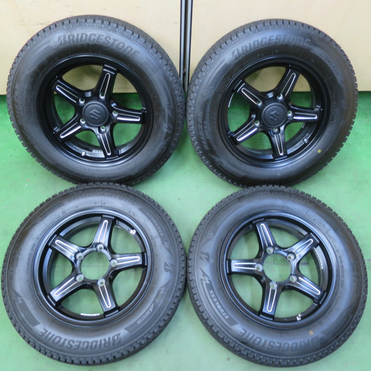 バリ溝！23年！キレイ！ほぼ10分★スズキ JB23 ジムニー 純正 175/80R16 スタッドレス ブリヂストン ブリザック DM-V3 16インチ PCD139.7/5H★5070608イス