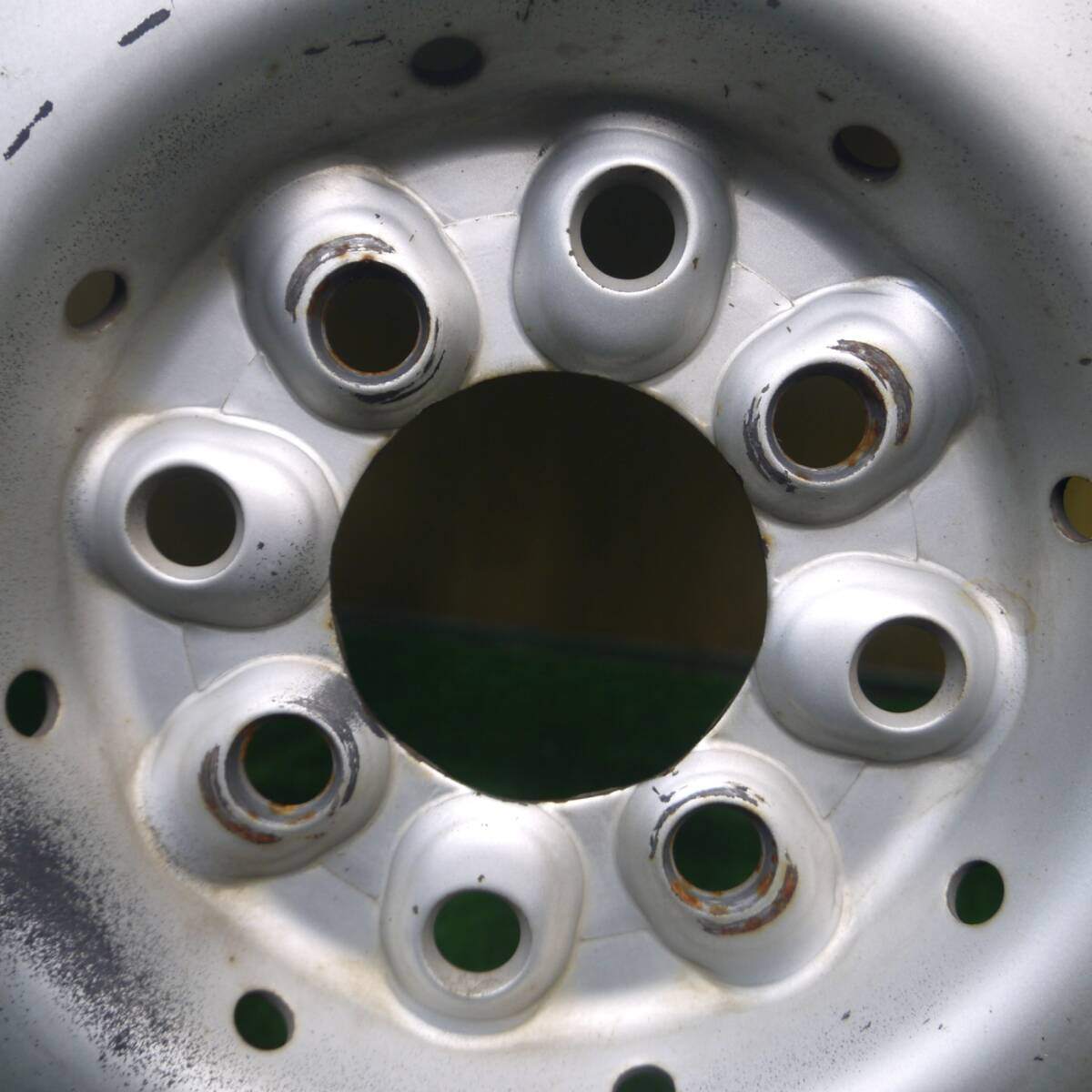 バリ溝！23年！9分★スタッドレス 145/80R12 80/78N ブリヂストン W300 スチール ホイール 12インチ PCD100 114.3/4H マルチ★5022607Hス