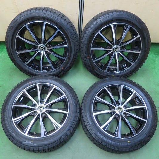 バリ溝！21年！キレイ！9.5分以上★スタッドレス 235/50R18 ダンロップ ウインターマックス WM02 RiZLEY ライツレー 18インチ PCD114.3/5H★5101702イス