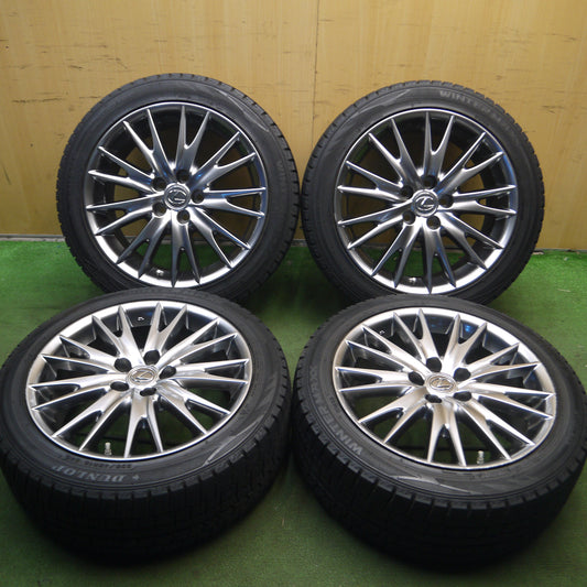 *送料無料*センサー付！バリ溝！9分★レクサス GS 10系 後期 バージョンL 純正 235/45R18 スタッドレス ダンロップ ウインターマックス WM02 PCD114.3/5H★4010910Hス