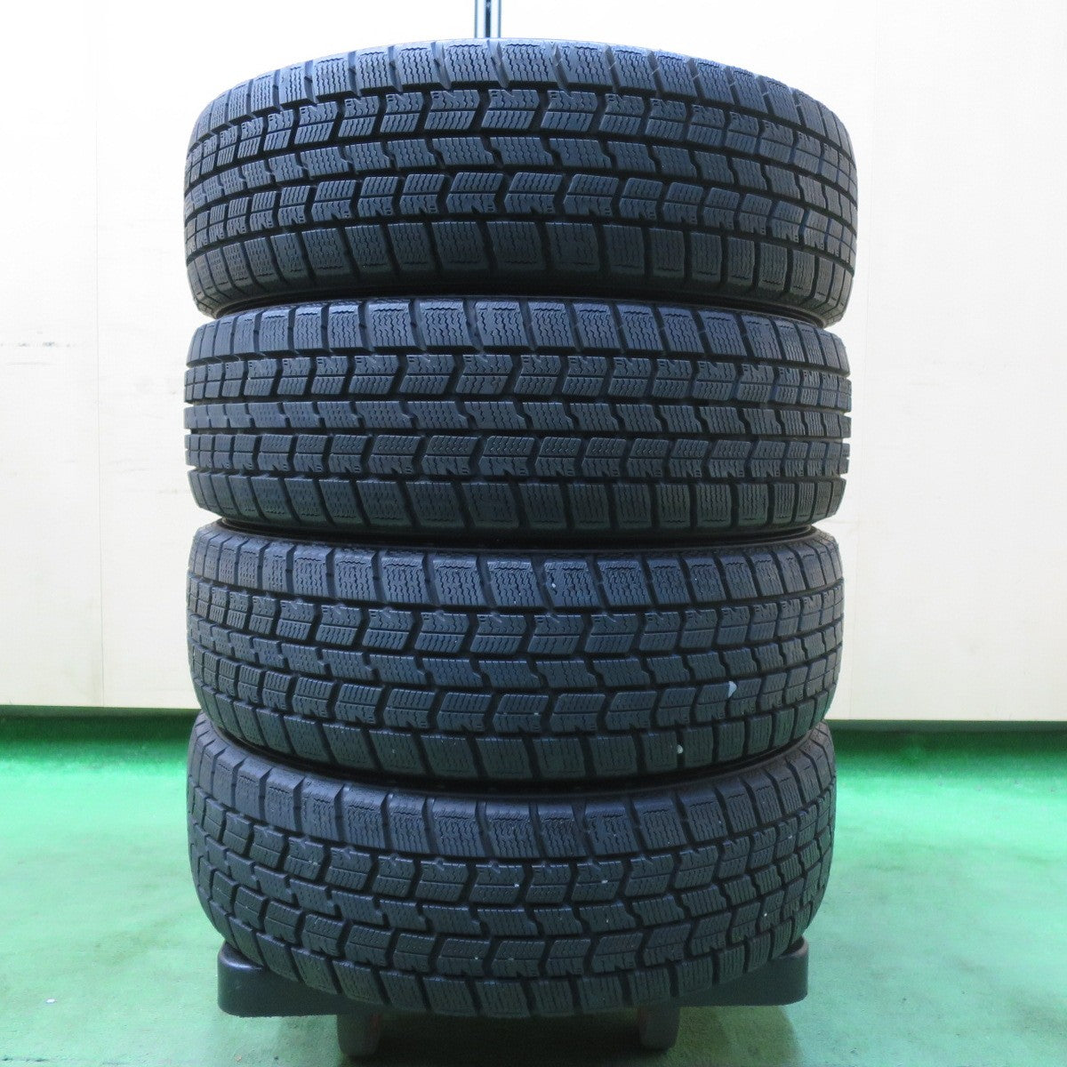 [送料無料] バリ溝！9分★スタッドレス 165/55R15 グッドイヤー アイスナビ7 D.O.S. DOS 15インチ 軽自動車 PCD100/4H★4111504イス