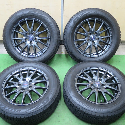 バリ溝！22年！キレイ！9.5分★スタッドレス 215/60R16 ブリヂストン ブリザック VRX2 VELVA SPORTZ ヴェルヴァ 16インチ PCD114.3/5H★5051802TTス