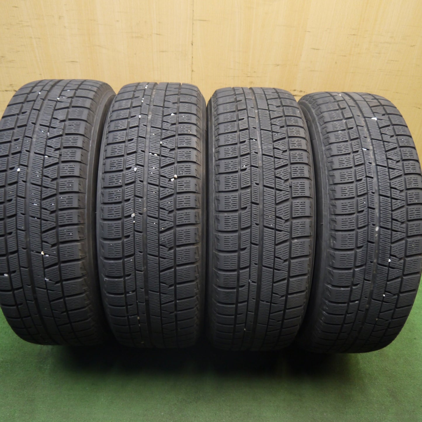 バリ溝！キレイ！9分★スタッドレス 225/60R17 ヨコハマ アイスガード iG50 プラス ABATIS EW アバティス 17インチ PCD114.3/5H★5073004Hス